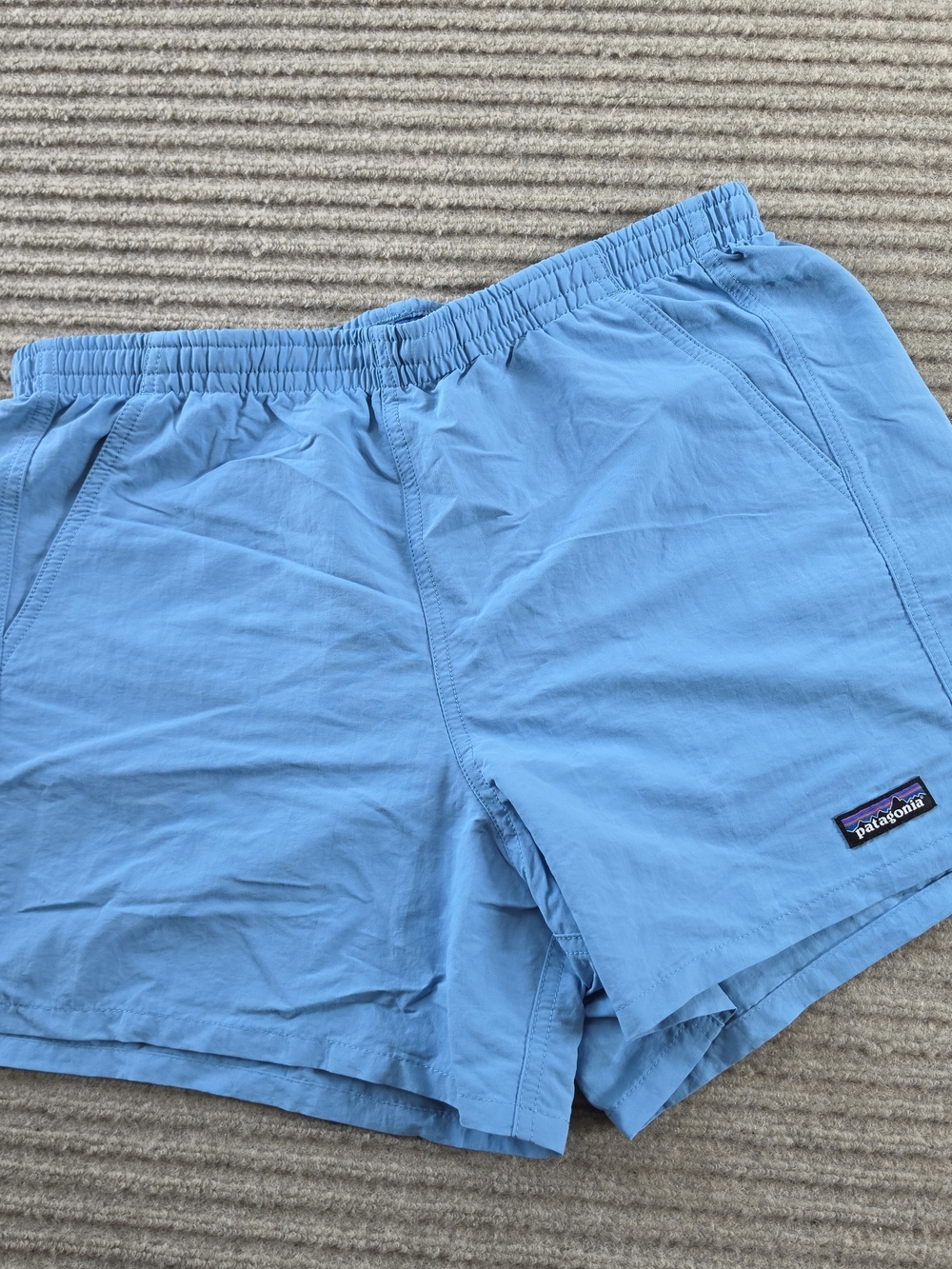 Patagonia Men's Baggies Shorts 4.5” Medium Blue Swim Trunks Quick Dry